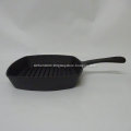 Pre-seasoned Square Cast Iron Grill Pan for Frying